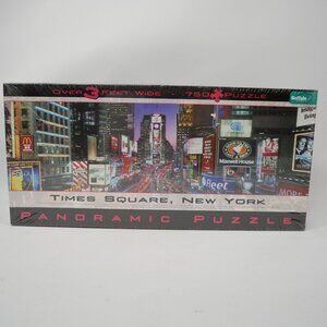 Times Square New York Panoramic Puzzle 750 Pieces Over 3' Wide Buffalo Games NIB